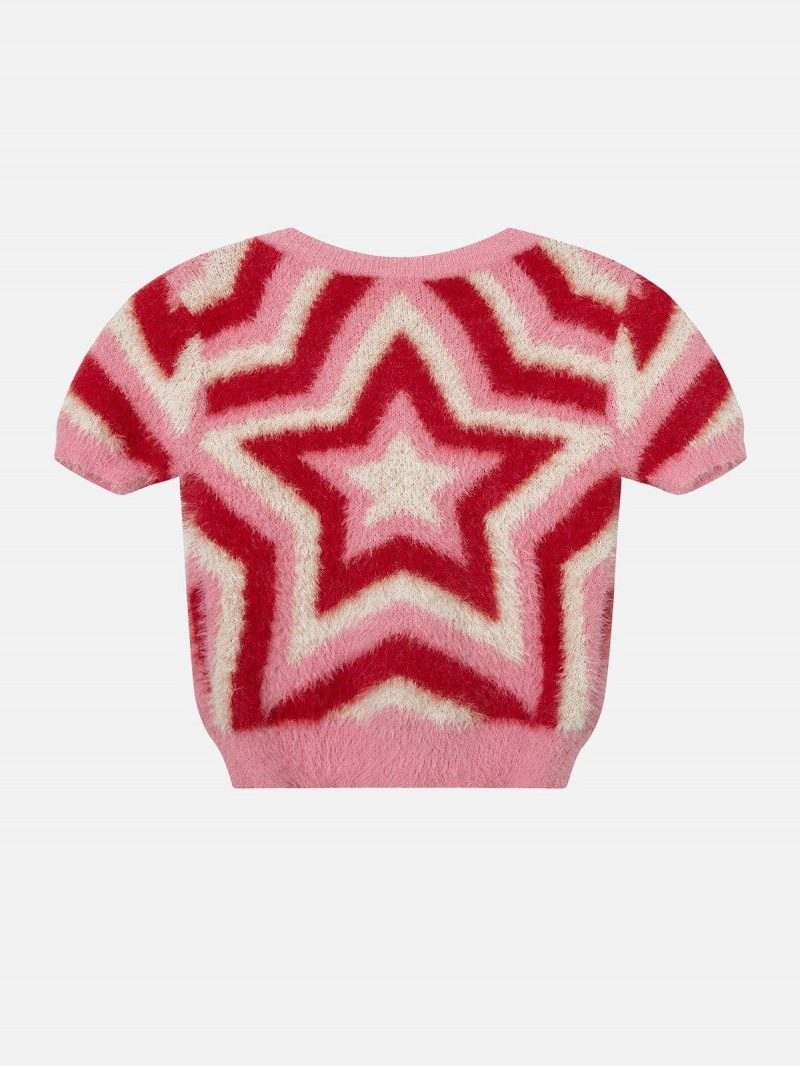 Rouge  T Shirts Aelfric Eden Embroidery Star Pull Tee - WIW-4105871